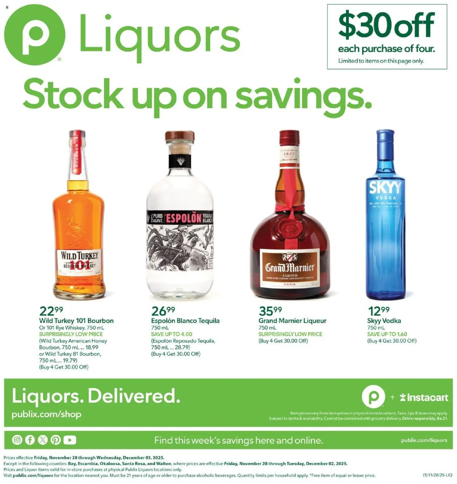 Publix Liquor - page 1- valid from 11/28/2025