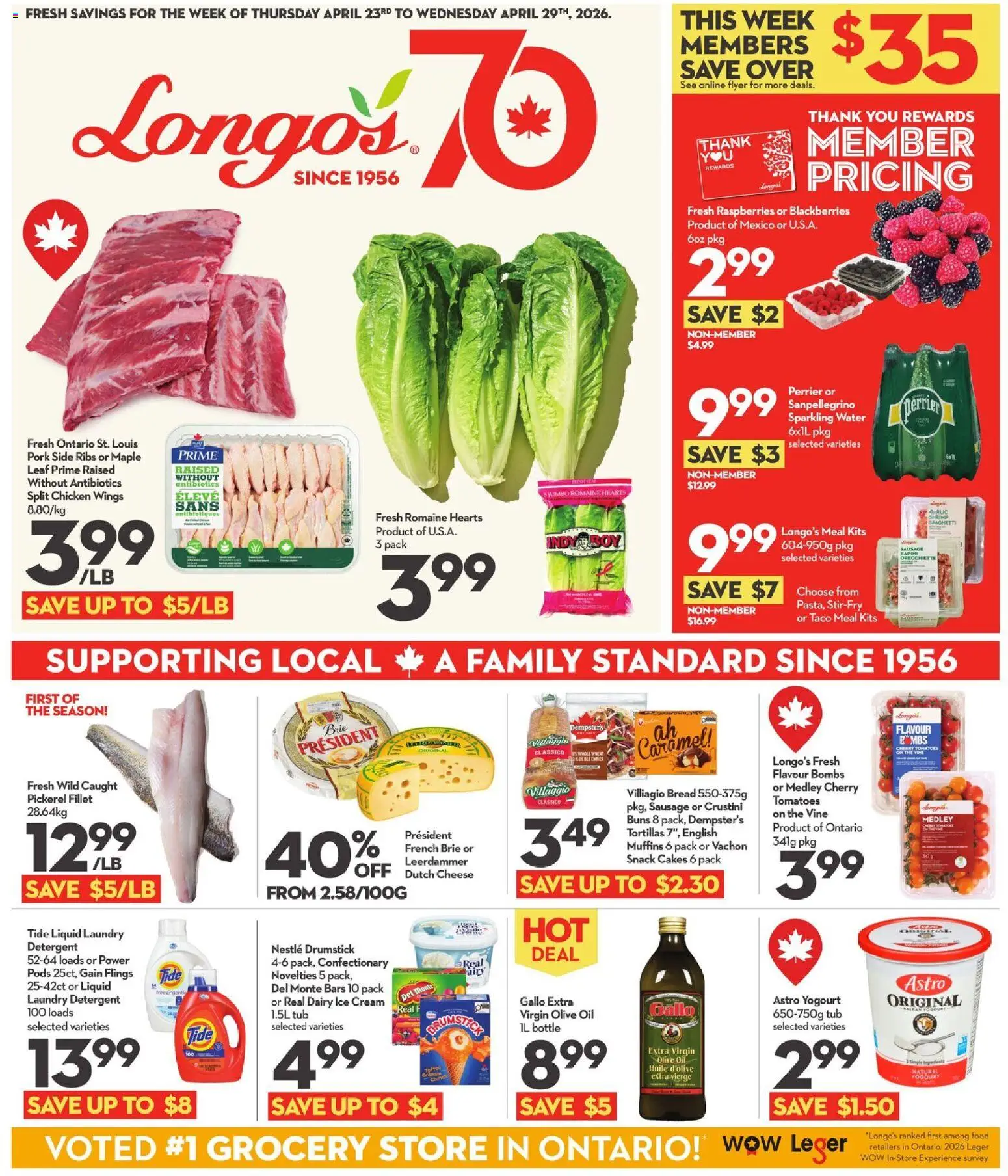 Longo's weekly flyer / circulaire - page 1- valid from Apr 23, 2026