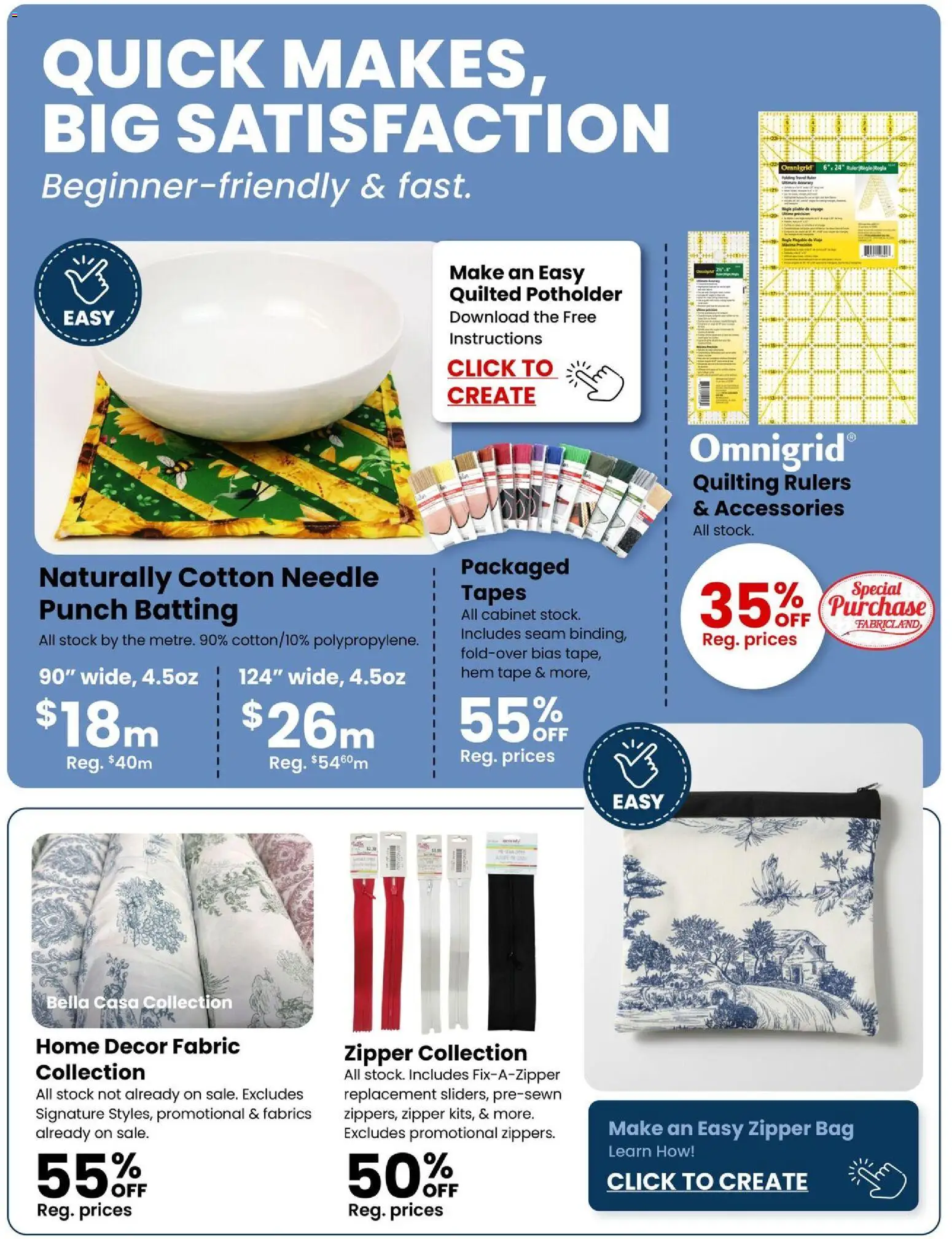 Fabricland weekly flyer / circulaire - page 8- valid from Jan 2, 2026