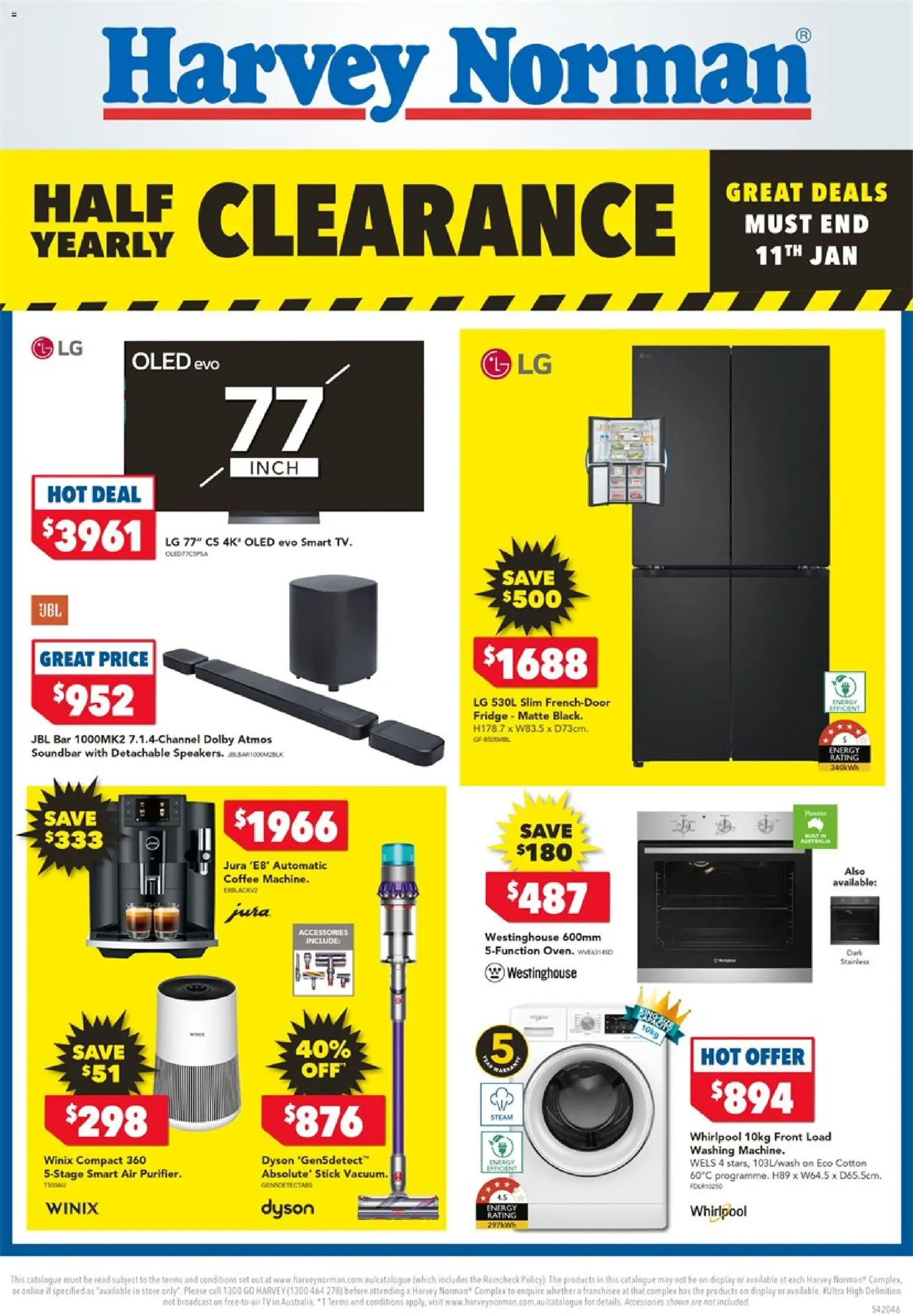 Harvey Norman  Catalogue  - page 1- valid from 01/01/2026