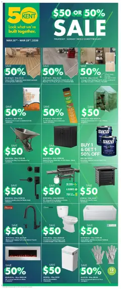 Preview Kent weekly flyer / circulaire valid from Mar 26, 2026