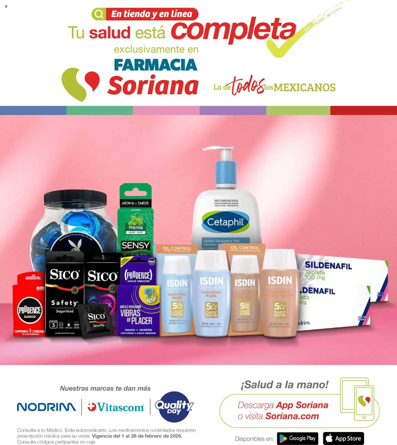 Soriana - Folleto Farmacia Soriana Febrero Súper Nacional - página 1- válido desde 01/02/2026