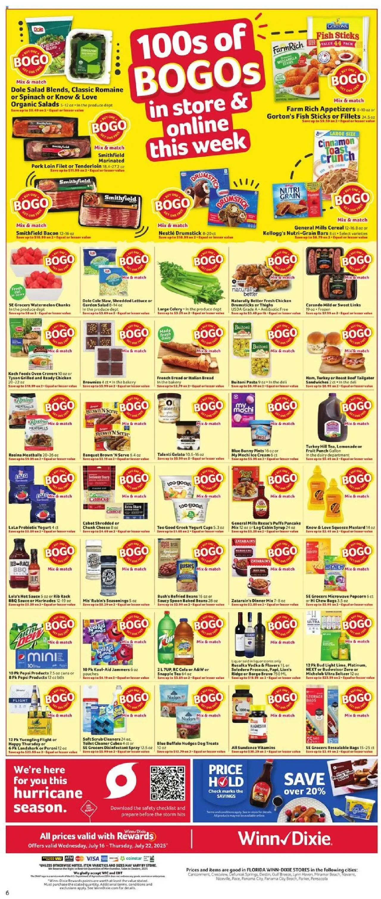 Winn Dixie Weekly Circular - FL - page 8- valid from 07/16/2025