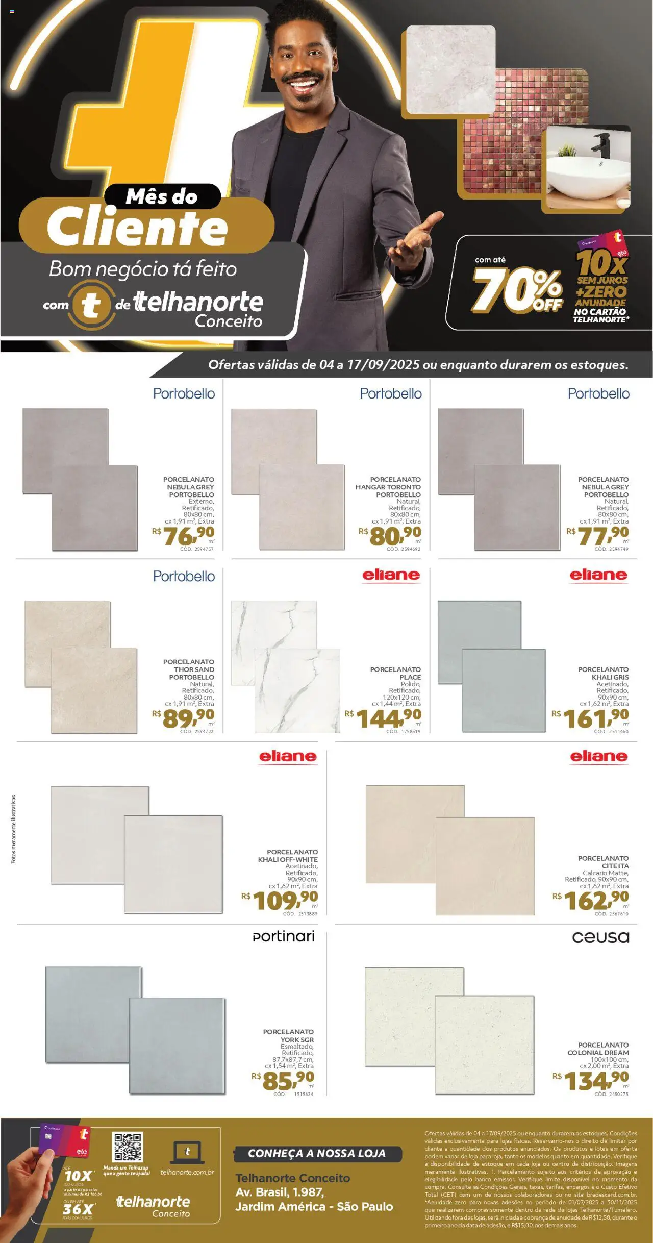 Telhanorte - Ofertas da semana  - página 1- válido a partir de 04/09/2025
