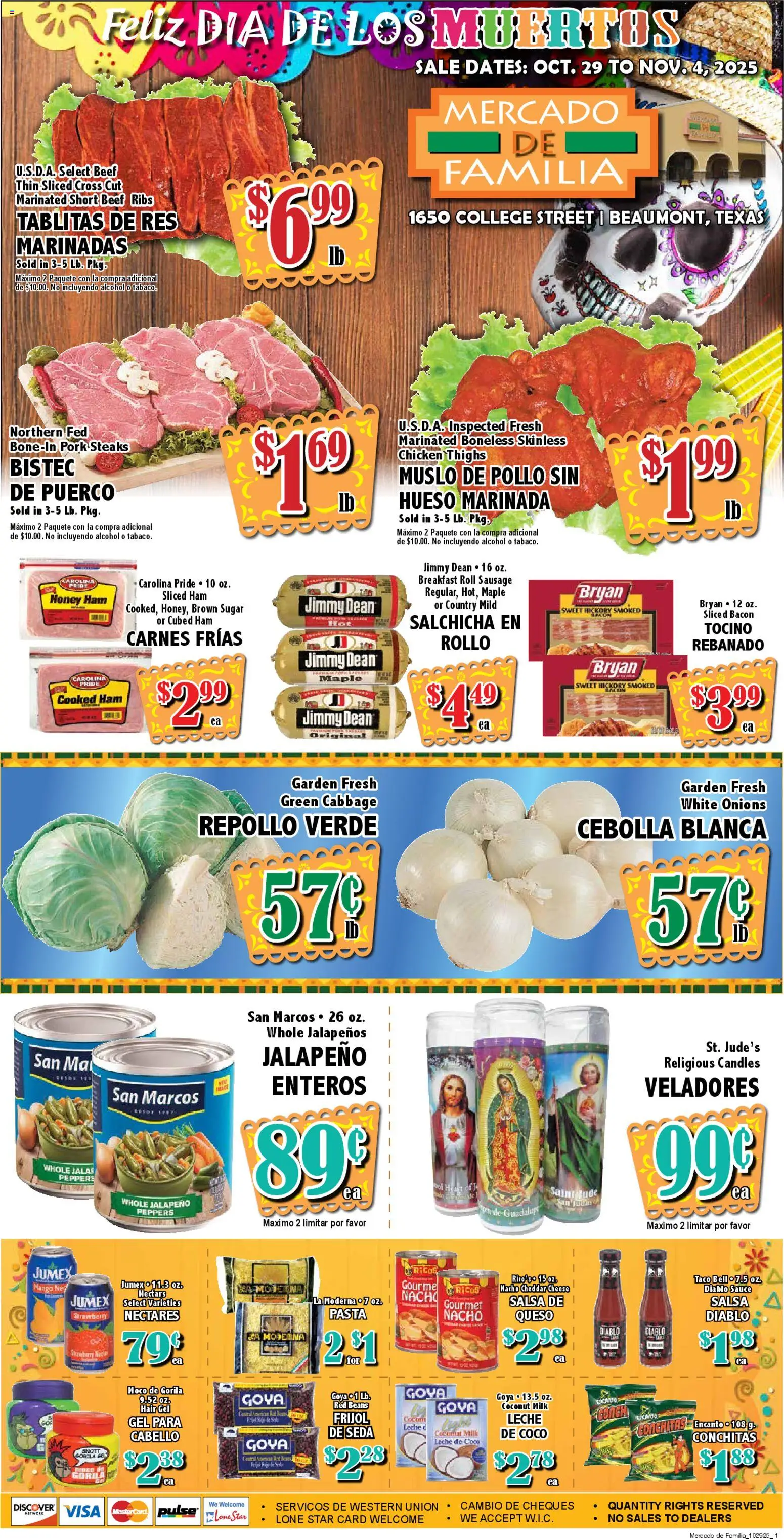 Market Basket Mercado - page 1- valid from 10/29/2025