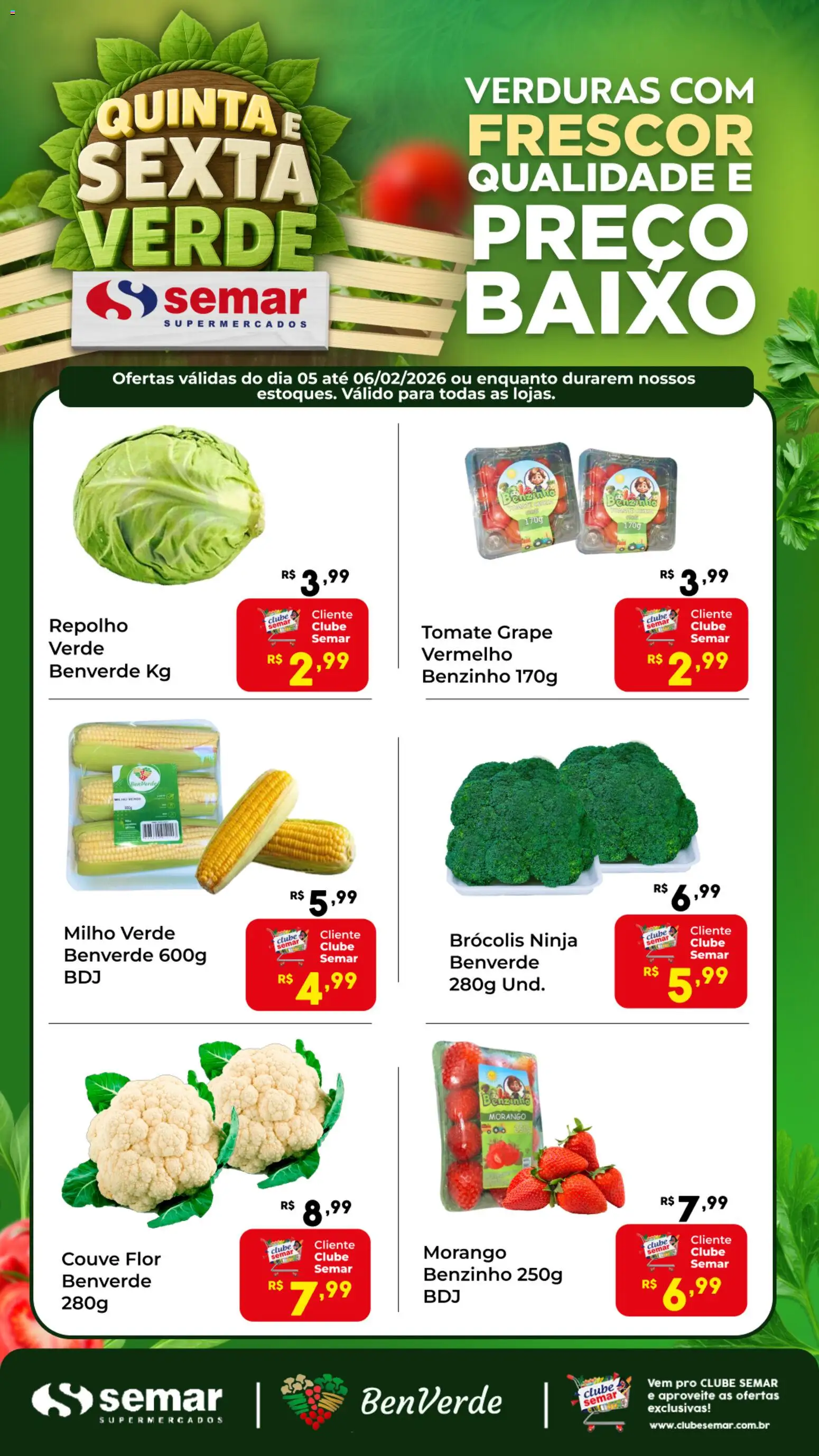 Semar Supermercado - Ofertas Quinta e Sexta Verde - página 1- válido a partir de 05/02/2026
