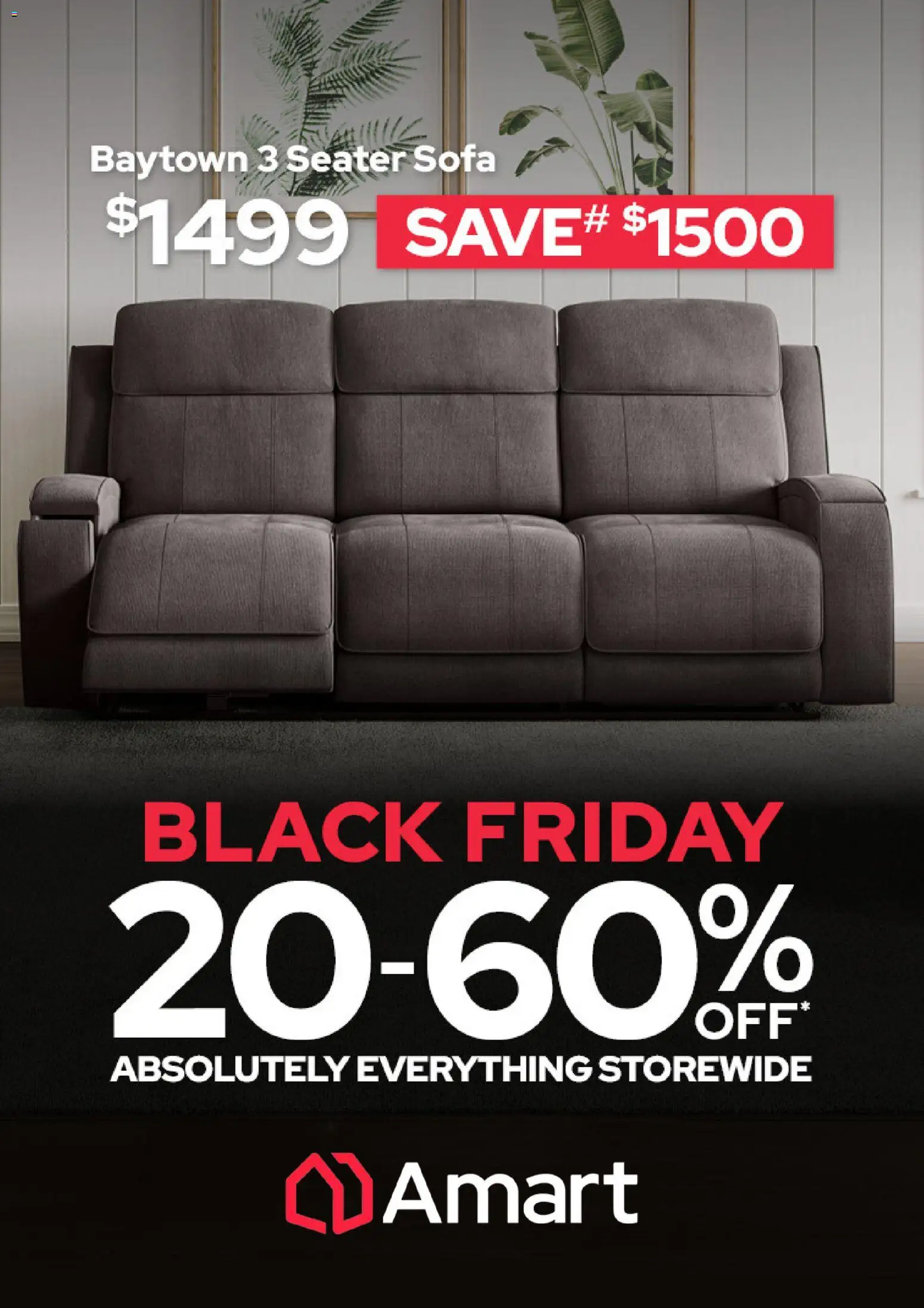 Amart Furniture Black Friday - page 1- valid from 21/11/2025