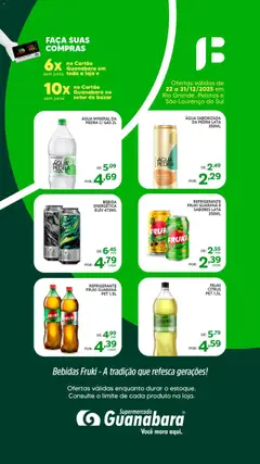 Pré-visualização Supermercado Guanabara - Ofertas Bebidas válida a partir de 22/12/2025