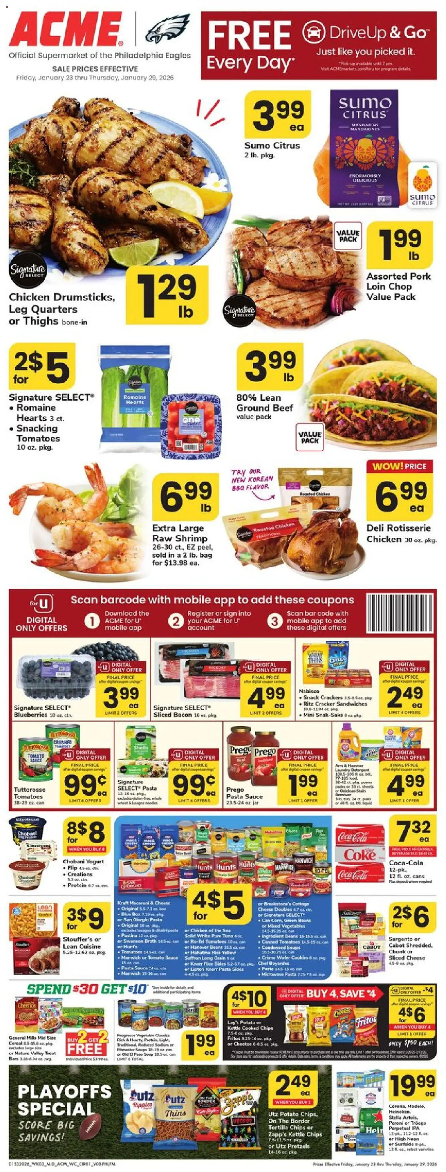 Acme Weekly Ad - page 1- valid from 01/23/2026