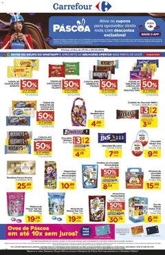 Pré-visualização Carrefour ofertas Páscoa válida a partir de 27/02/2026