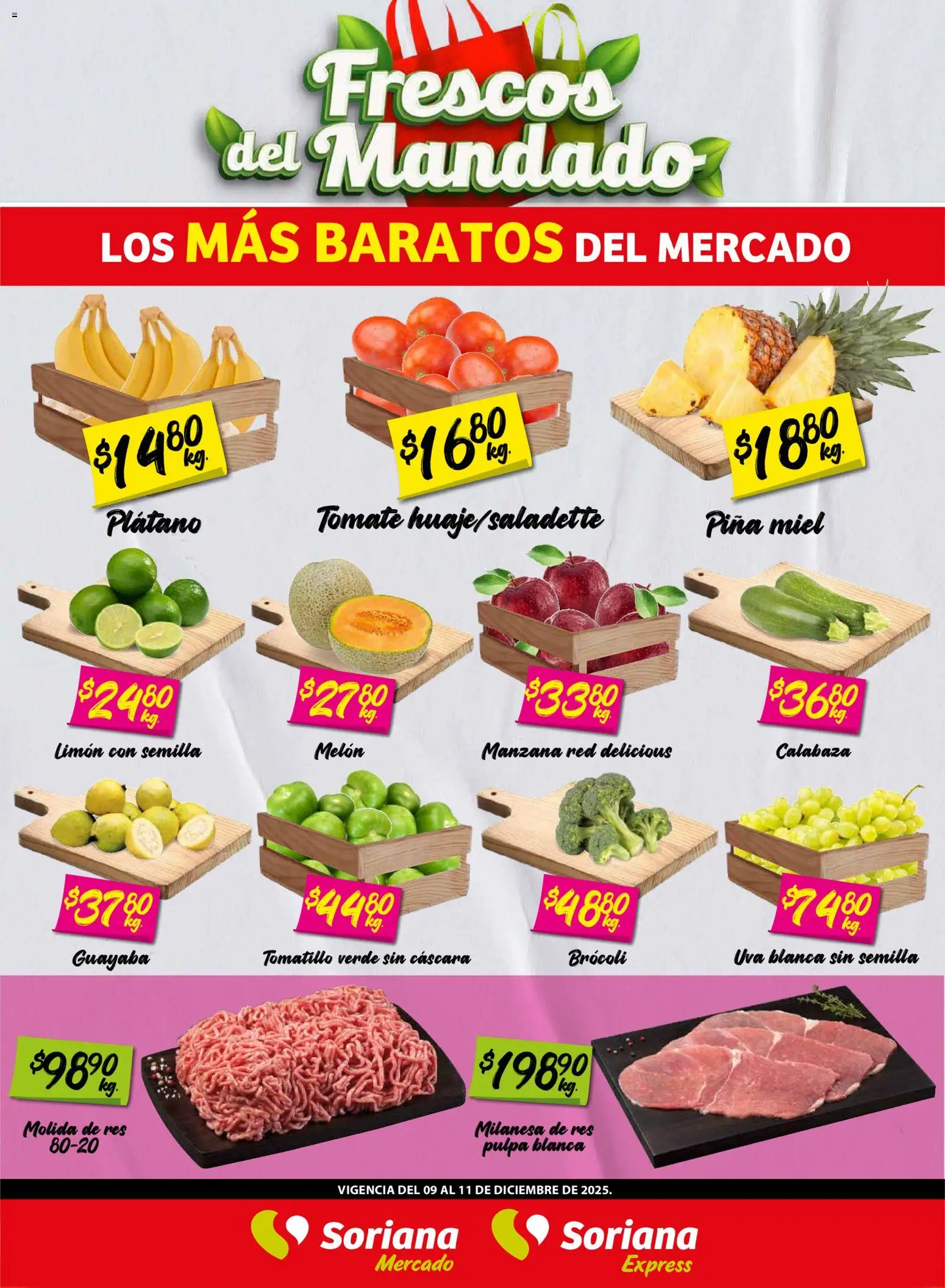 Soriana - Frescos del Mandado Mercado: BCS, Son y Sin - página 1- válido desde 10/12/2025