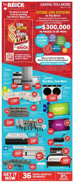 Preview The Brick weekly flyer / circulaire valid from Mar 19, 2026