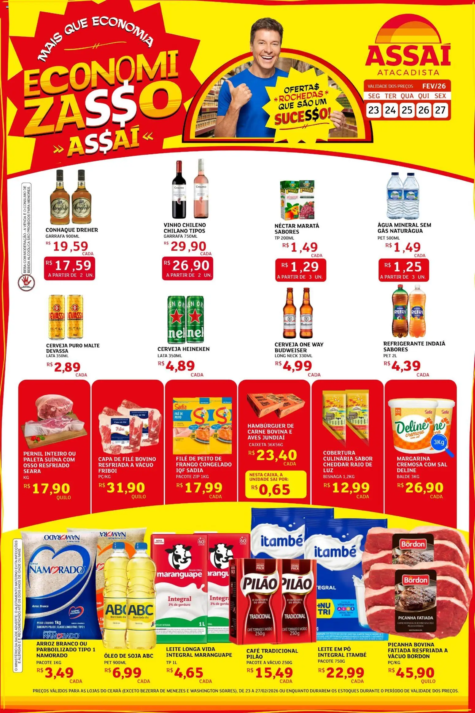 Encarte Assaí Atacadista - página 1- válido a partir de 23/02/2026
