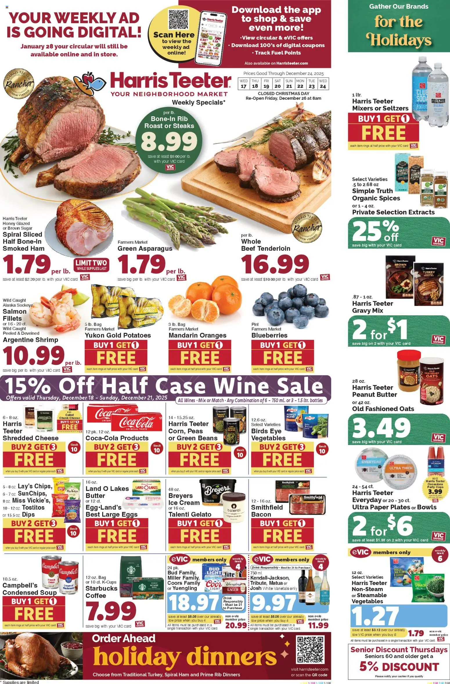 Harris Teeter Weekly Ad - SC - page 1- valid from 12/17/2025