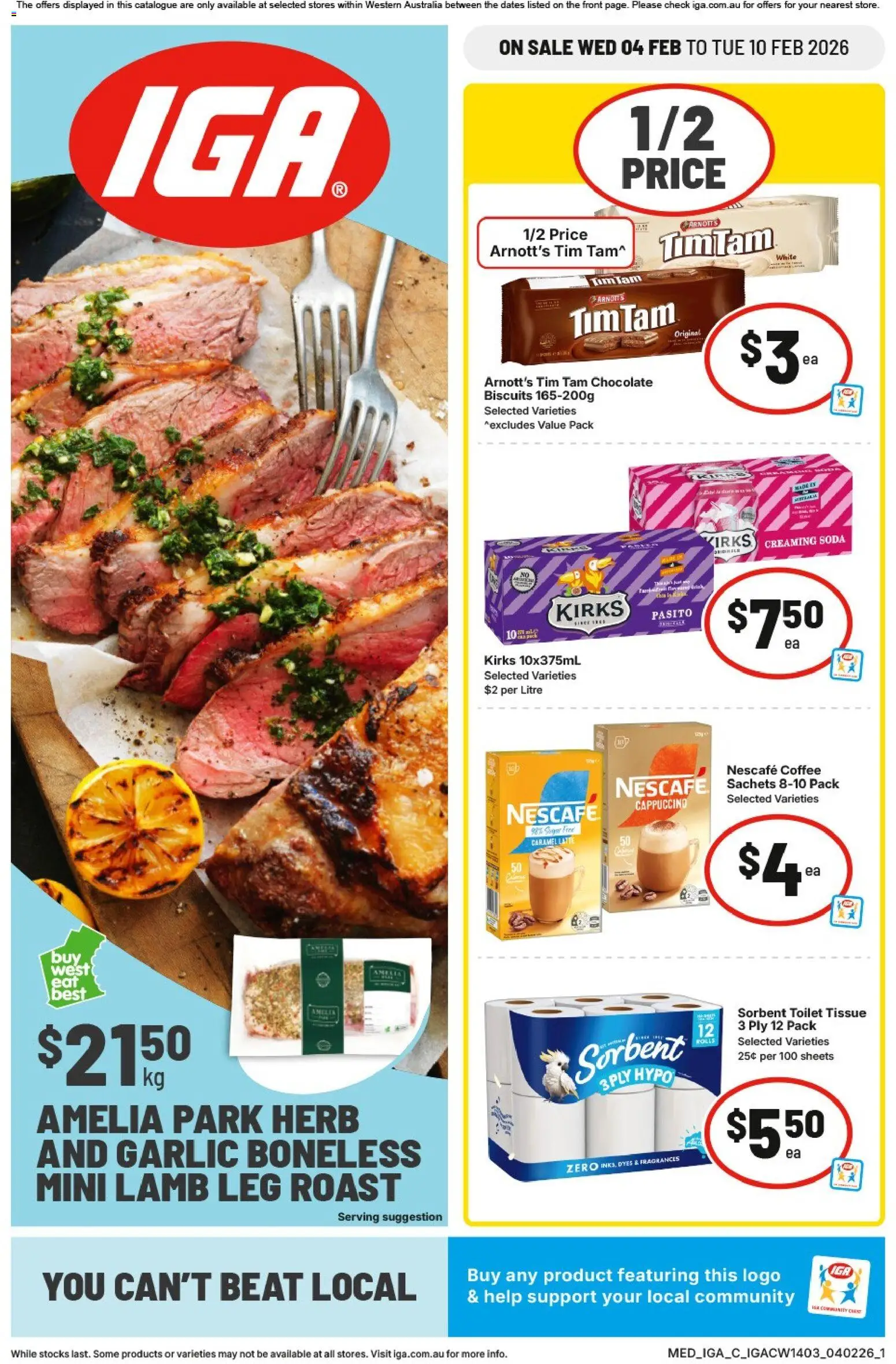 IGA Catalogue NT/WA - page 1- valid from 04/02/2026