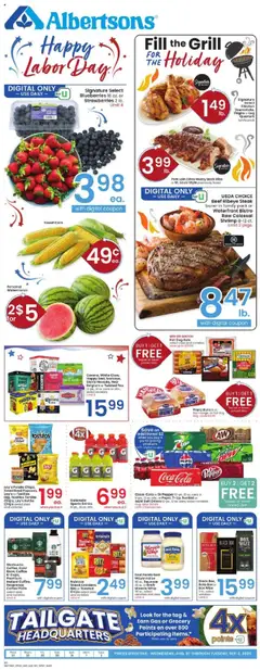 Preview Albertsons Weekly Ad valid from 08/27/2025