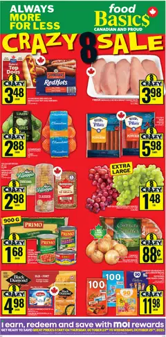 Preview Food Basics weekly flyer / circulaire valid from Oct 23, 2025