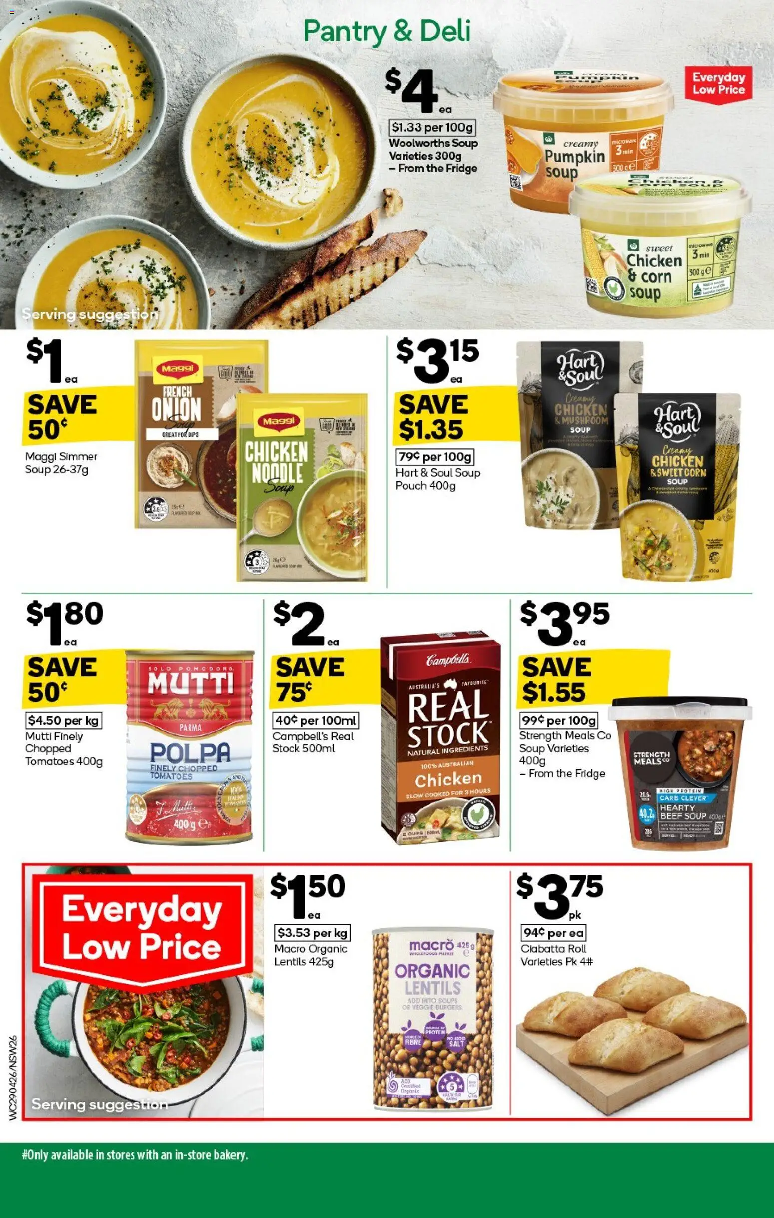 Woolworths catalogue  - page 26- valid from 29/04/2026