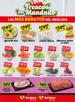 Soriana - Frescos del Mandado Mercado: Ver, Tab, Chis, Camp, Yuc y Q. Roo válido desde 04/11/2025