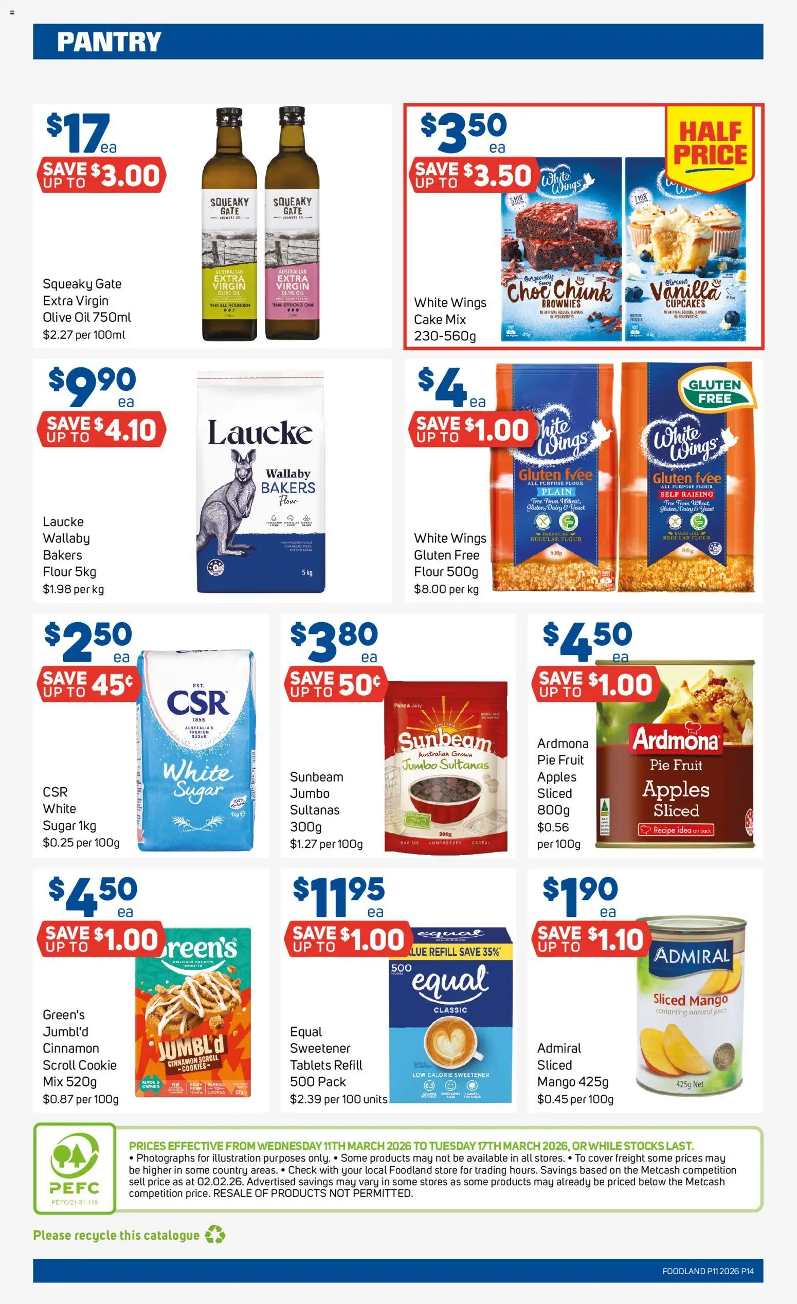 Foodland catalogue  - page 14- valid from 11/03/2026