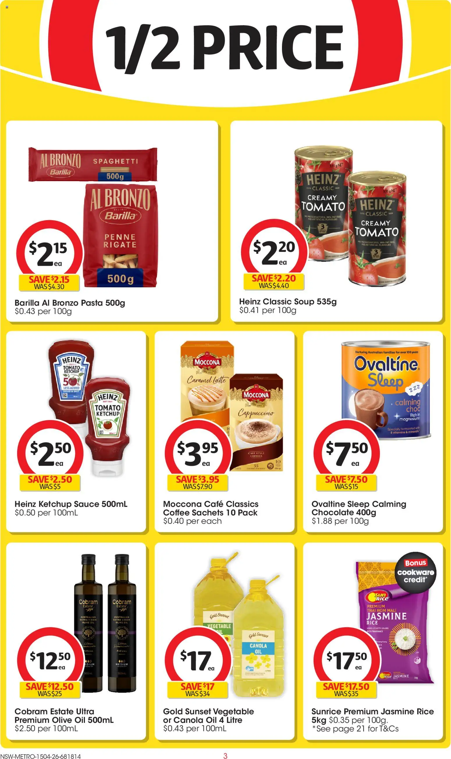 Coles catalogue  - page 3- valid from 15/04/2026