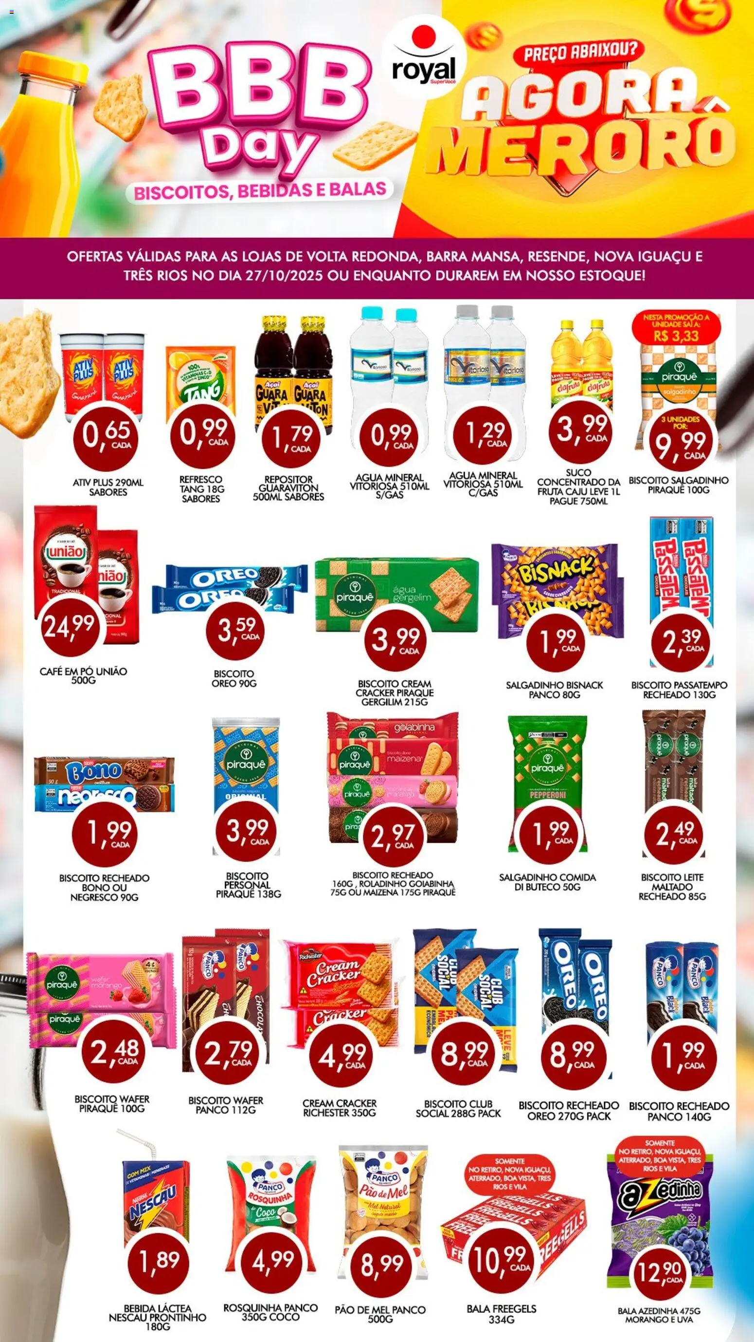 Royal Supermercados - Ofertas BBB Day - página 1- válido a partir de 27/10/2025
