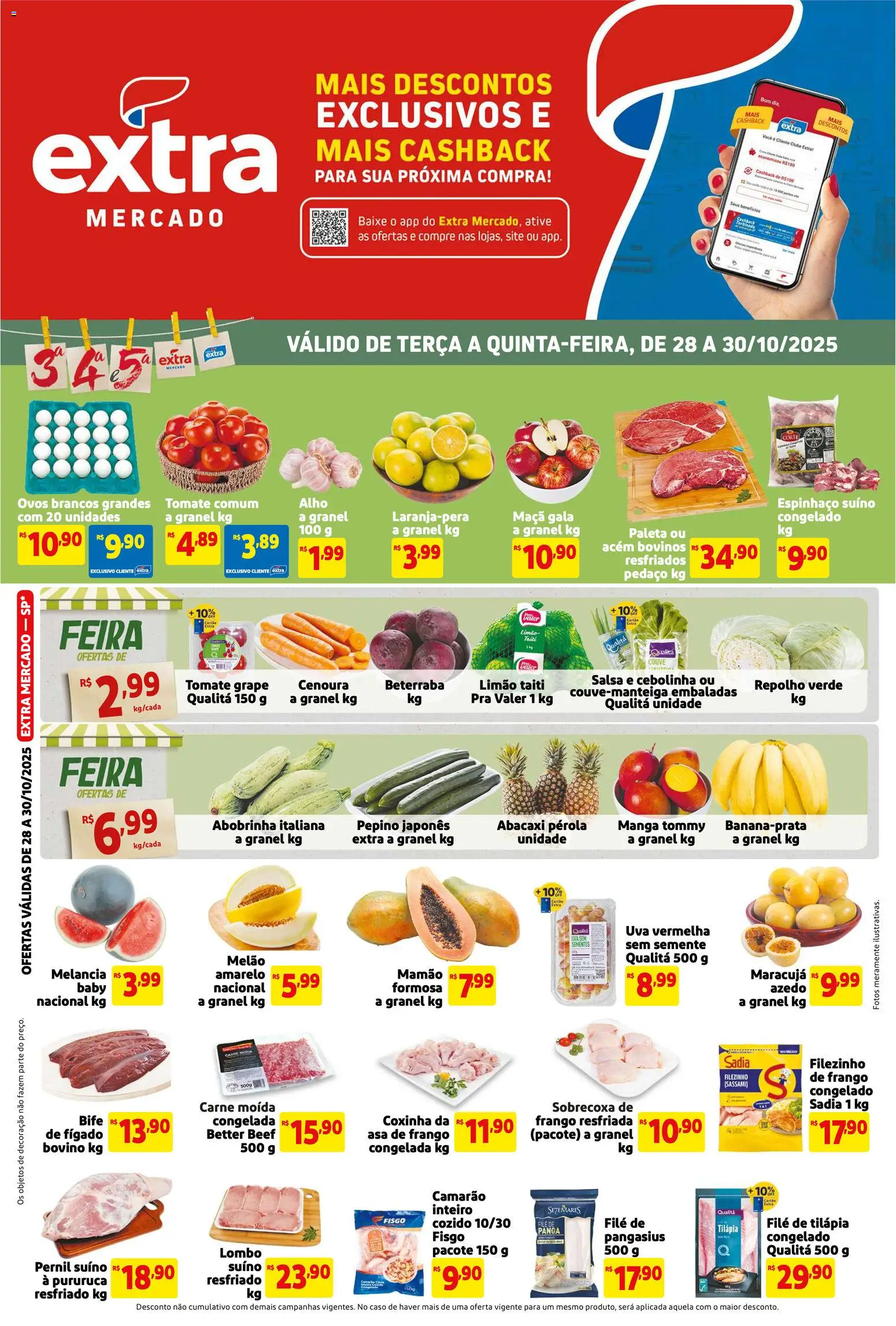 Extra - Ofertas de Mercado Terça e Quinta - página 1- válido a partir de 28/10/2025
