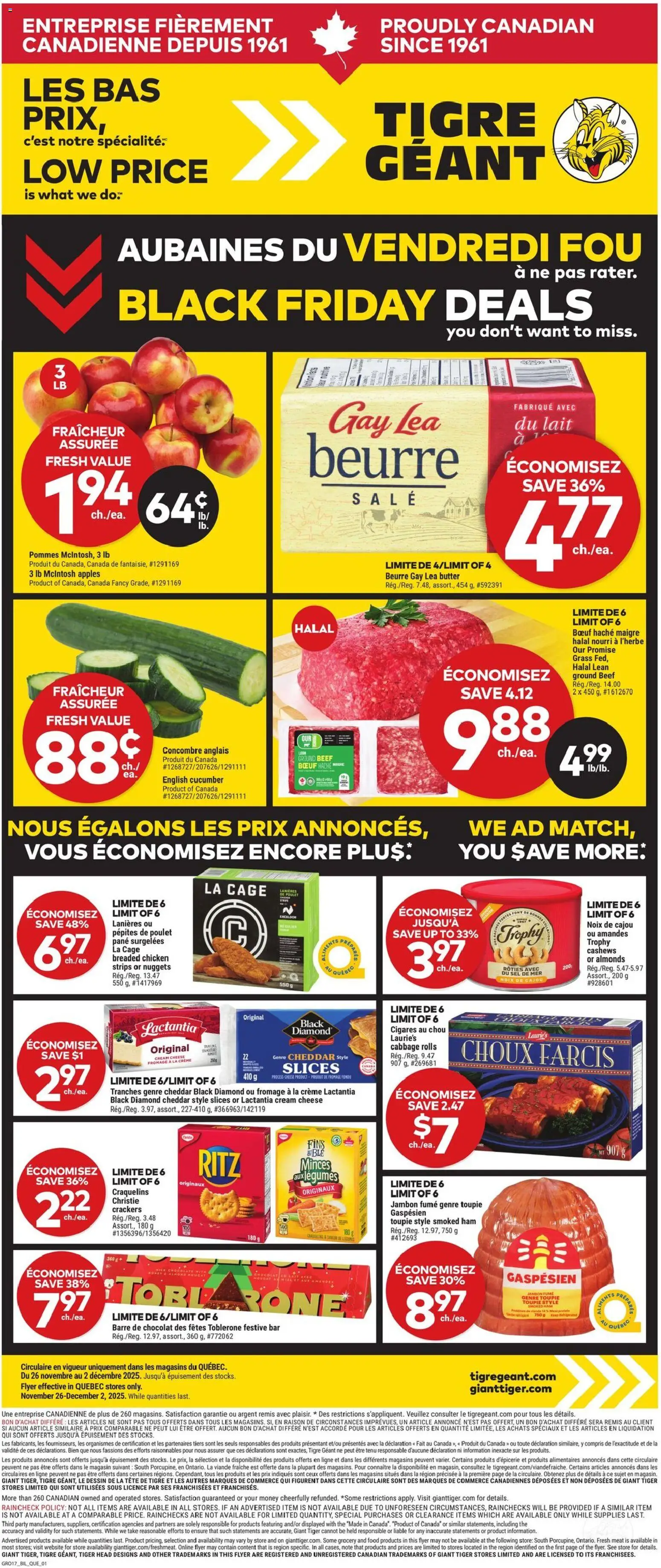 Giant Tiger - Black Friday  - page 1- valid from Nov 26, 2025