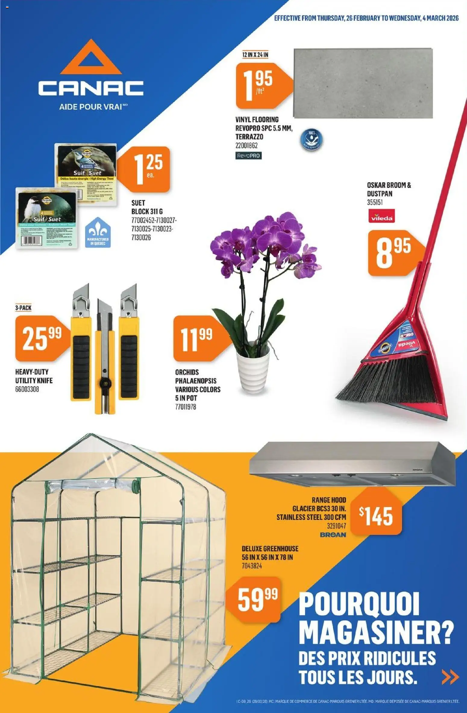 Canac weekly flyer - page 1- valid from Feb 26, 2026