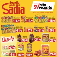 Pré-visualização Supermercados São Vicente ofertas Sadia válida a partir de 02/03/2026