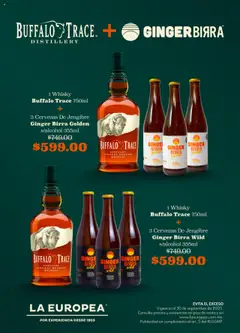 La Europea - Catálogo Buffalo Trace + Ginger Birra  válido desde 13/08/2025