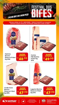 Pré-visualização Semar Supermercado - Ofertas Festival dos Bifes válida a partir de 27/01/2026