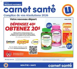 Preview Uniprix - Carnet santé valid from Jan 8, 2026