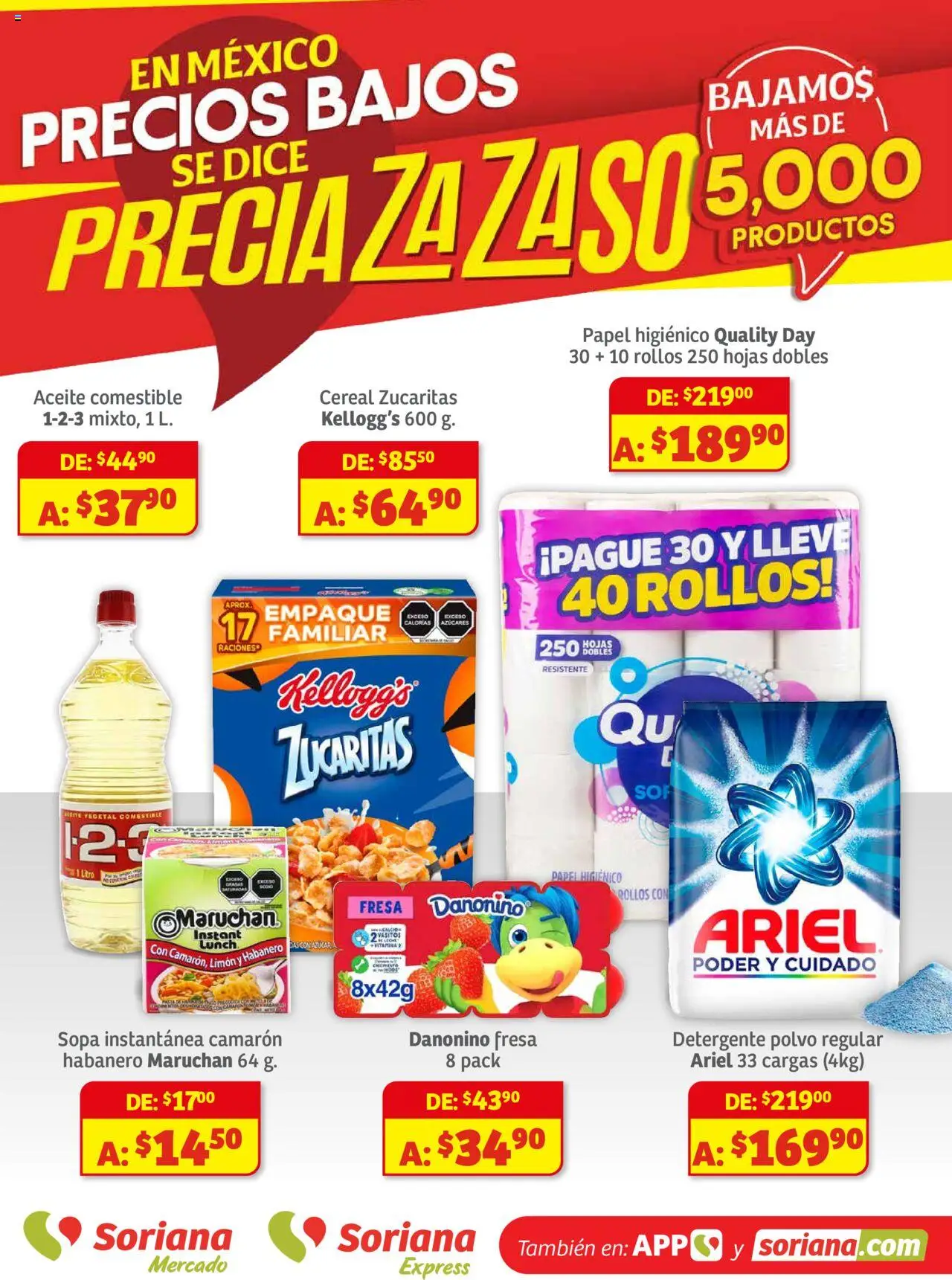 Soriana - Preciazazaso Mercado: BCN, Son - página 1- válido desde 01/08/2025