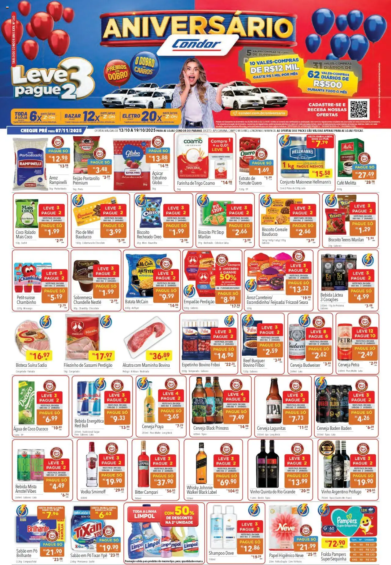 Supermercados Condor - Ofertas da semana - página 1- válido a partir de 13/10/2025
