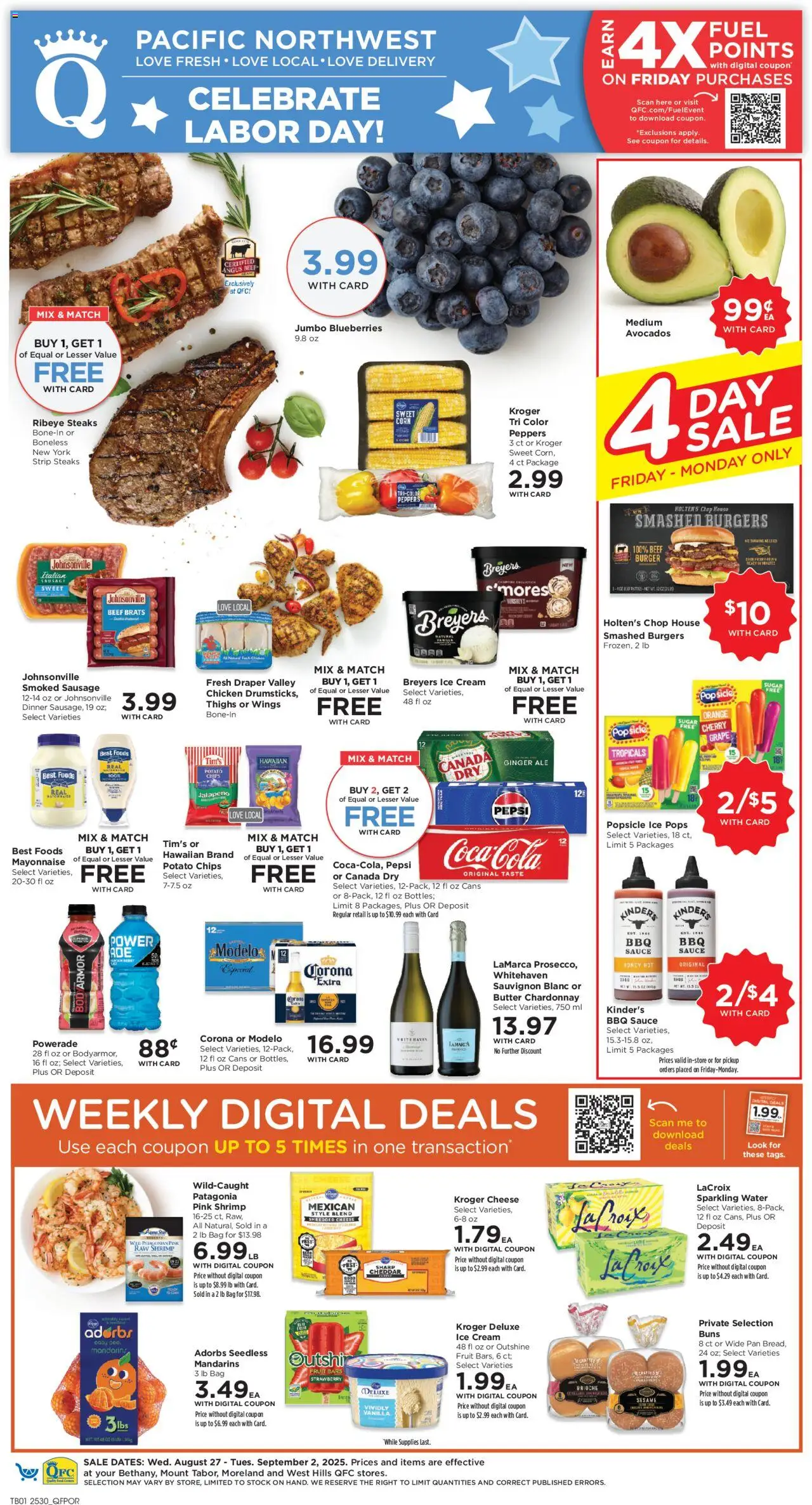 QFC Weekly Ad - OR - page 1- valid from 08/27/2025