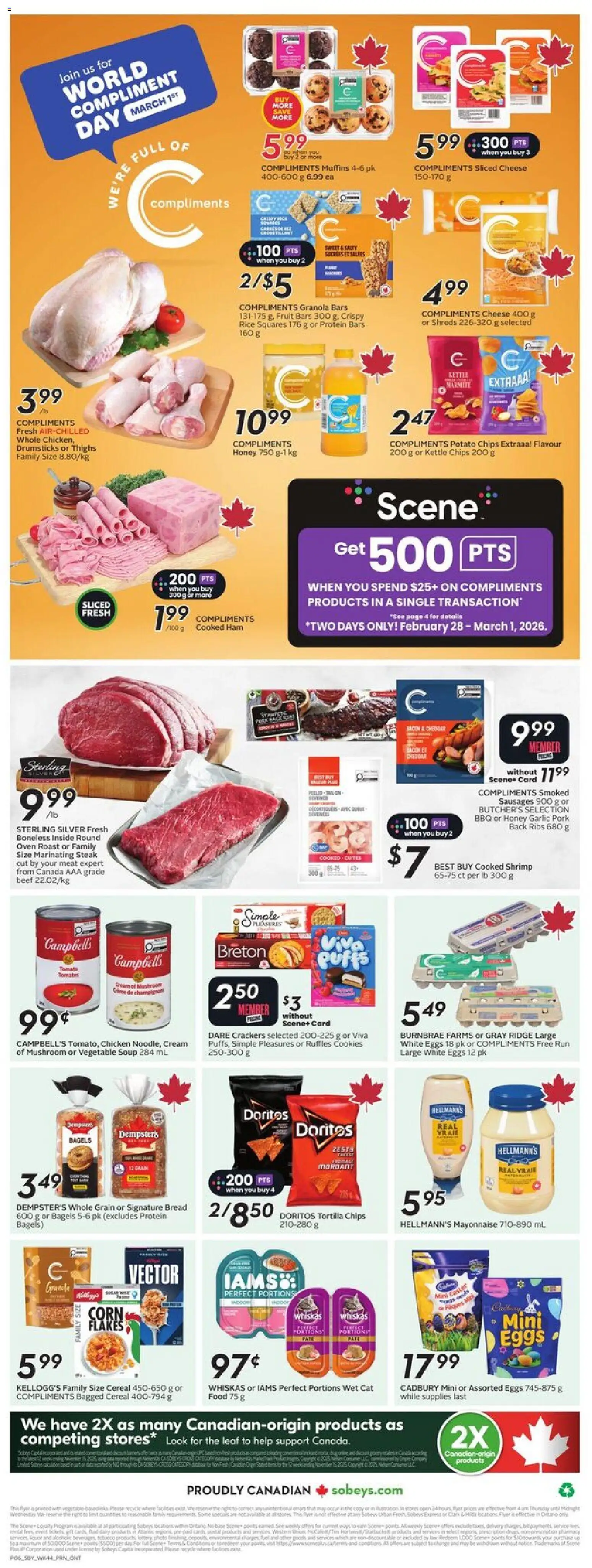 Sobeys weekly flyer / circulaire - page 4- valid from Feb 26, 2026