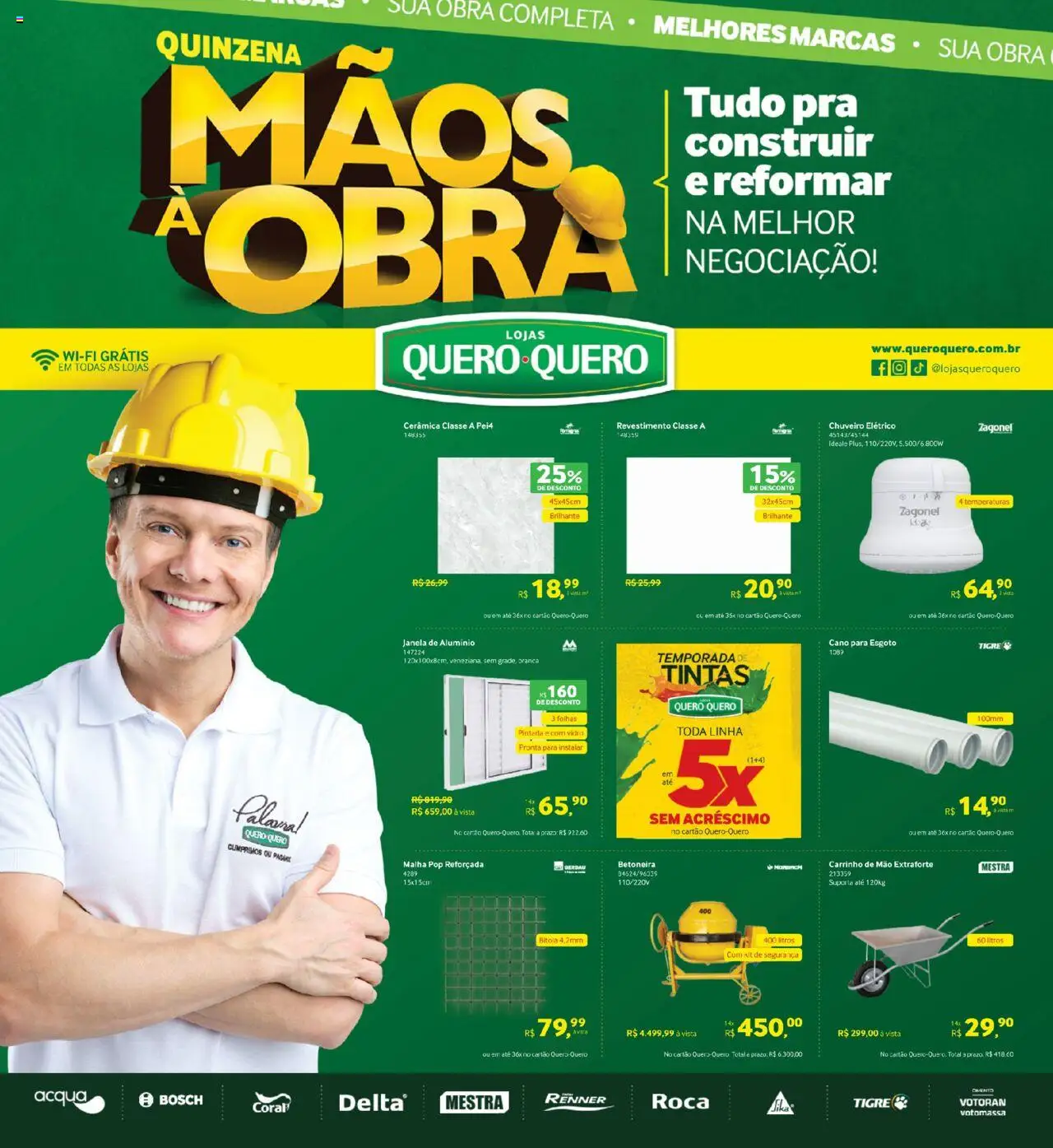 Lojas Quero-Quero - Ofertas Quinzena Mãos a Obra - página 1- válido a partir de 14/10/2025
