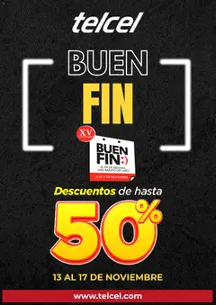 Telcel Buen Fin aviso válido desde 04/11/2025