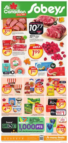 Preview Sobeys weekly flyer / circulaire valid from Oct 2, 2025