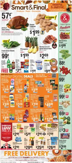 Preview Smart & Final Weekly Ad valid from 11/19/2025