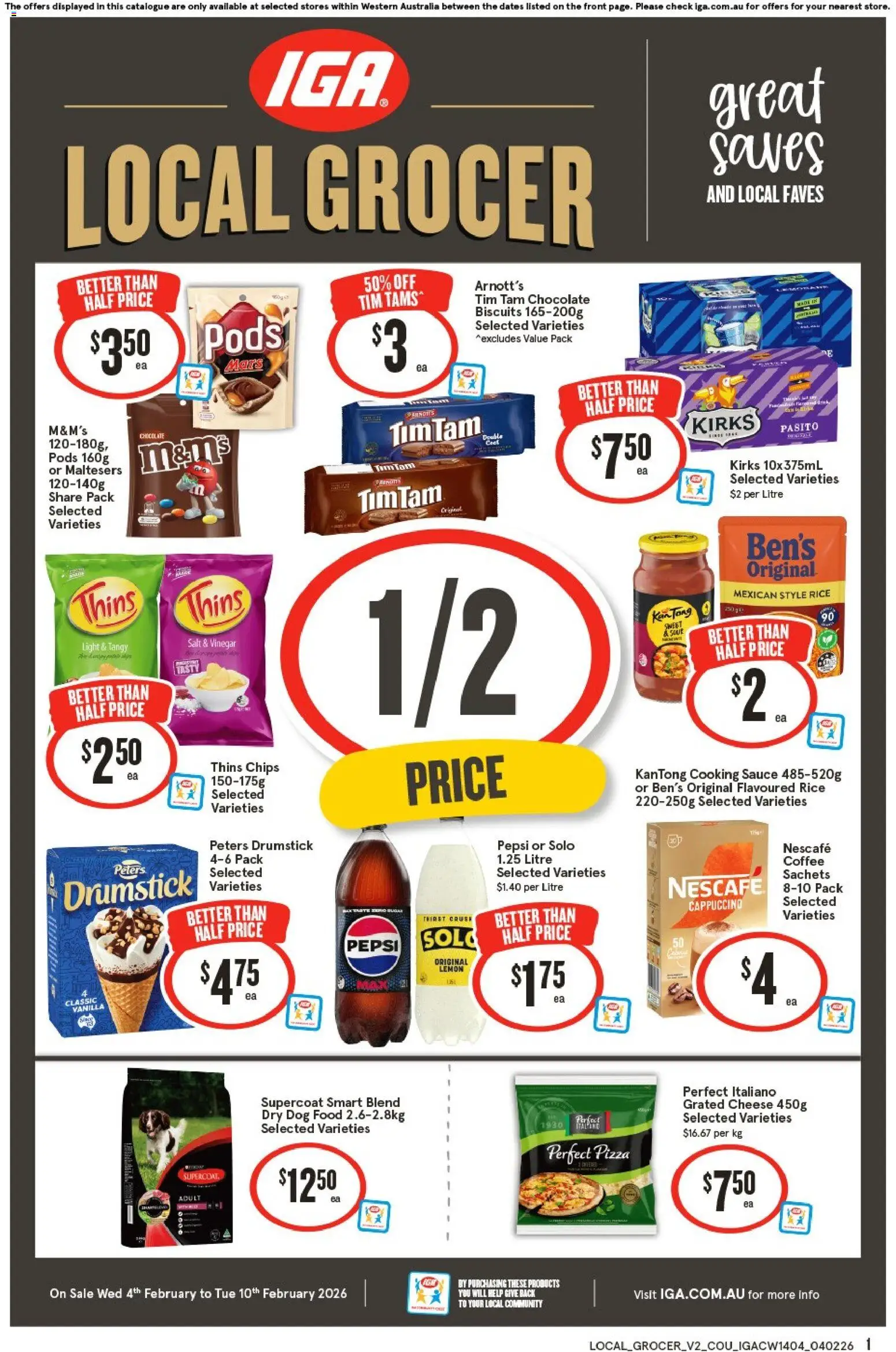 IGA Local Grocer NT/WA - page 1- valid from 04/02/2026