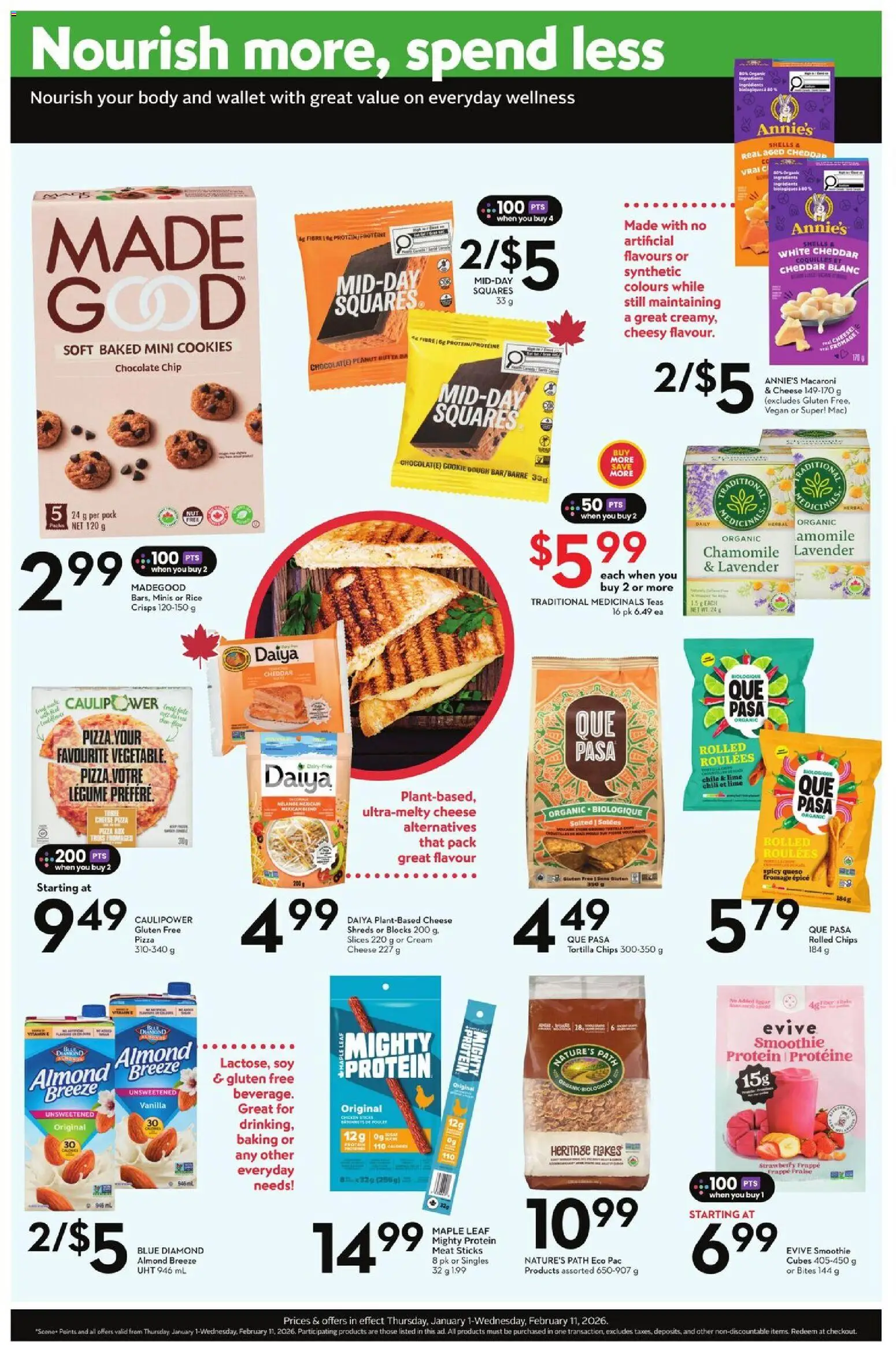 Sobeys - Natural and Wellness Booklet - page 2- valid from Jan 1, 2026