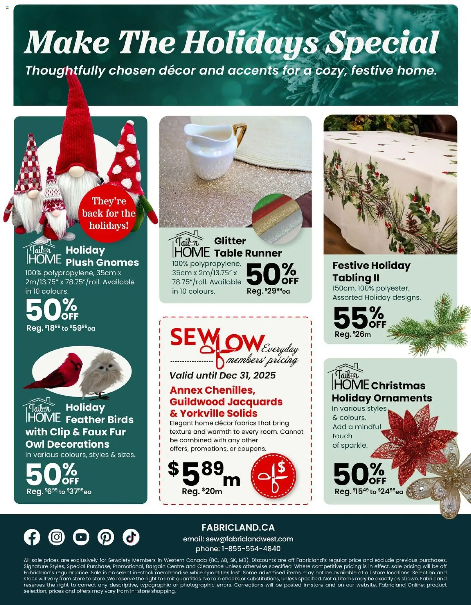 Fabricland flyer / circulaire - page 11- valid from Nov 1, 2025