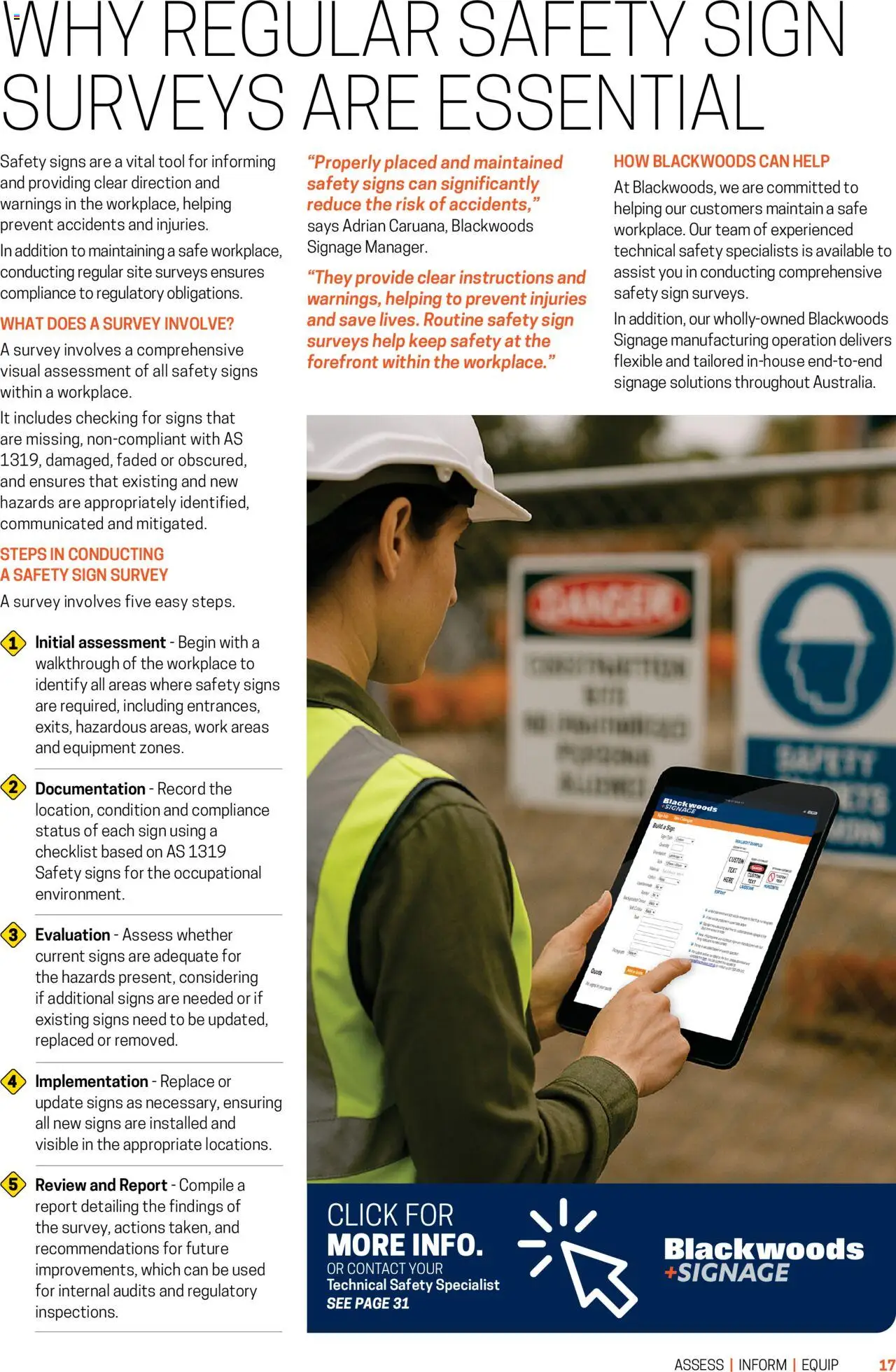 Black Woods Safety Spotlight Magazine - page 17- valid from 07/10/2025