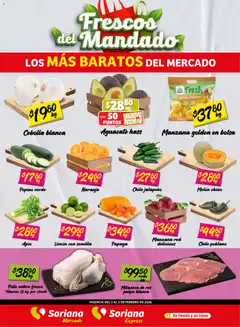 Soriana - Frescos del Mandado Mercado: Coah, Chih y Dur válido desde 03/02/2026