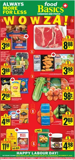 Preview Food Basics weekly flyer / circulaire valid from Aug 28, 2025