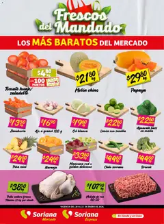 Soriana - Frescos del Mandado Mercado: Coah, Chih y Dur válido desde 20/01/2026