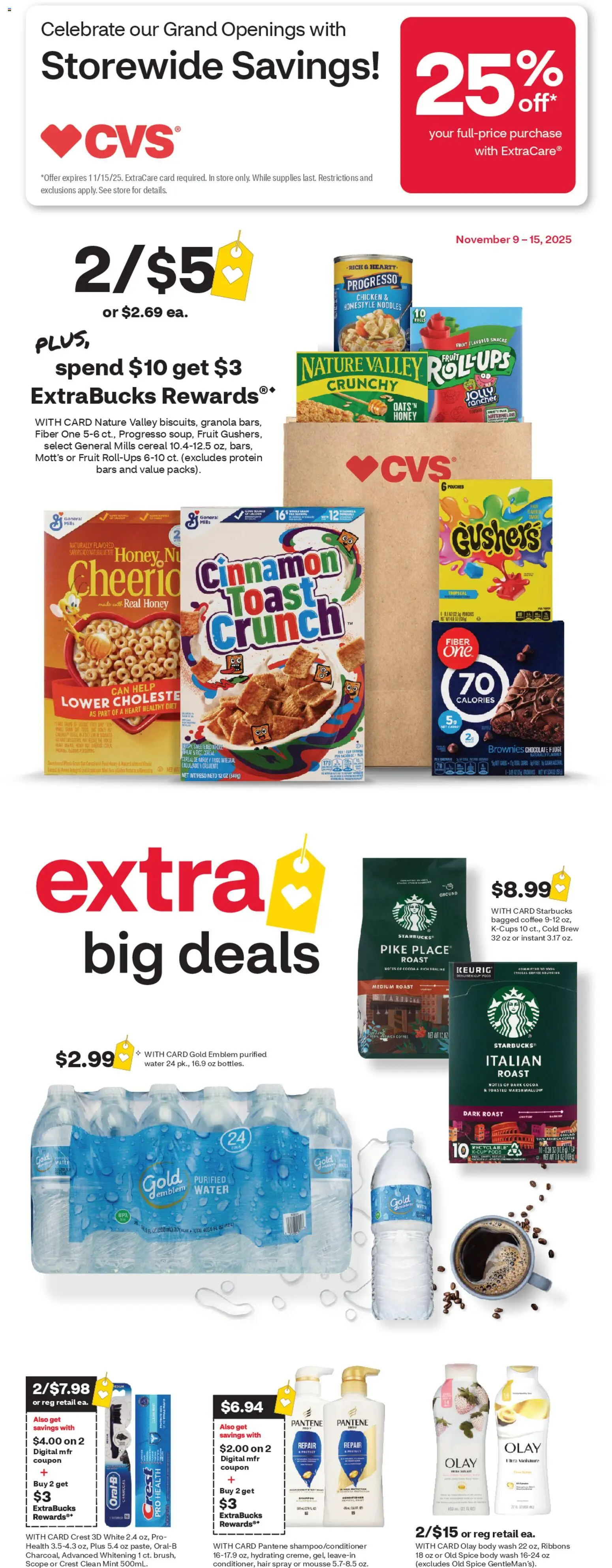 CVS Pharmacy Weekly Ad - WA - page 1- valid from 11/09/2025
