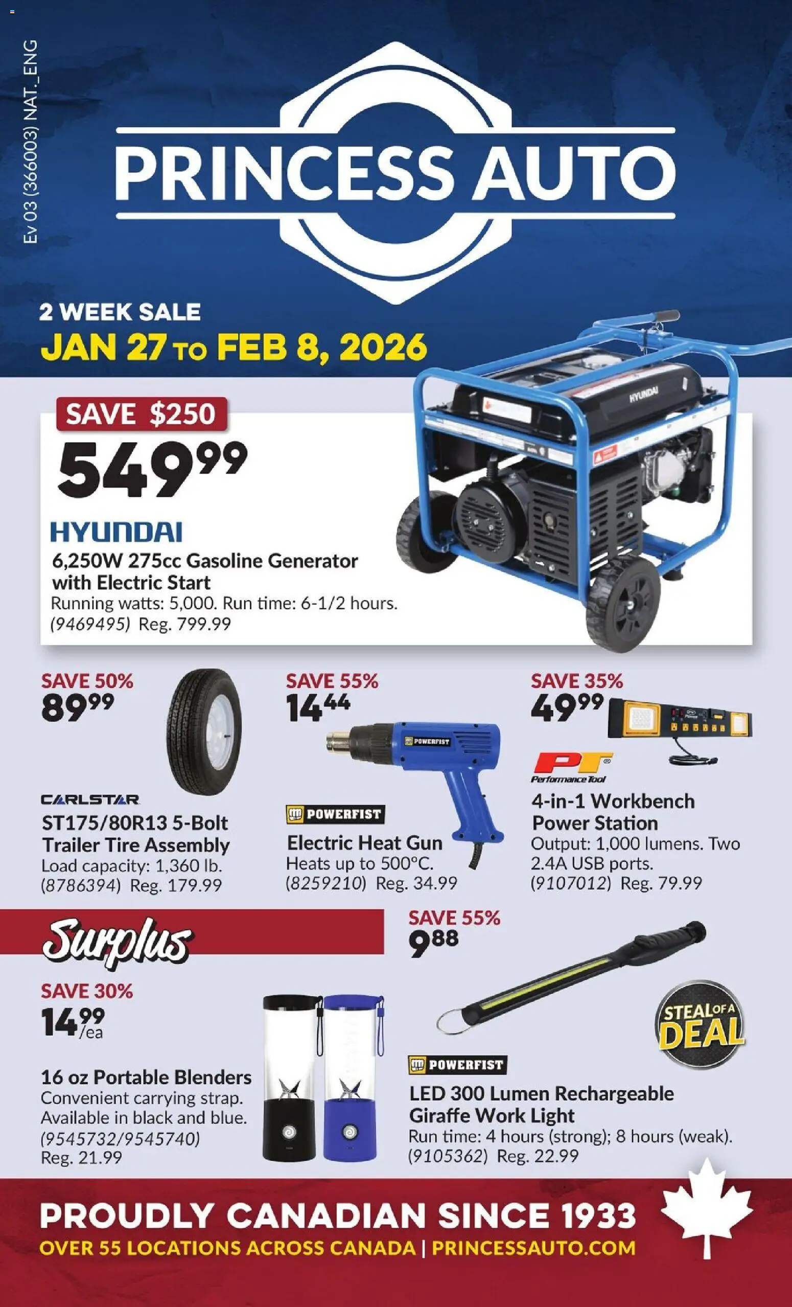 Princess Auto - 2 Week Sale! - page 1- valid from Jan 27, 2026